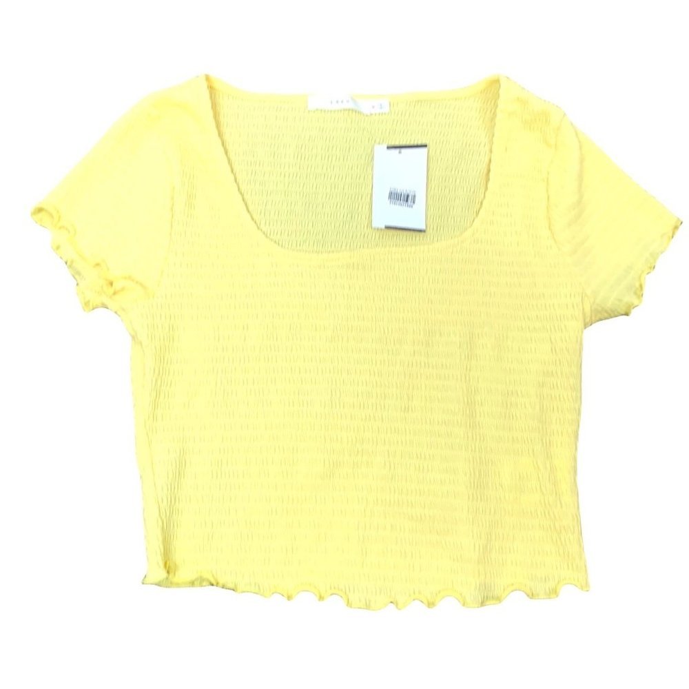NWT! NORDSTROM LUSH Yellow Crop Top-Size Medium - Picture 3 of 11